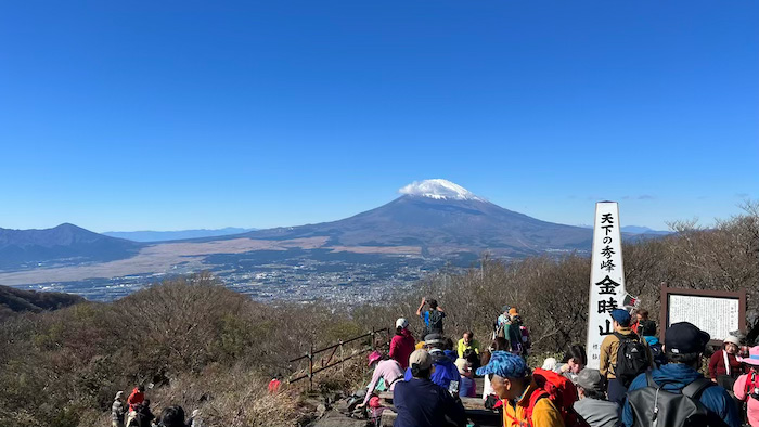 金時山山頂から見える景色